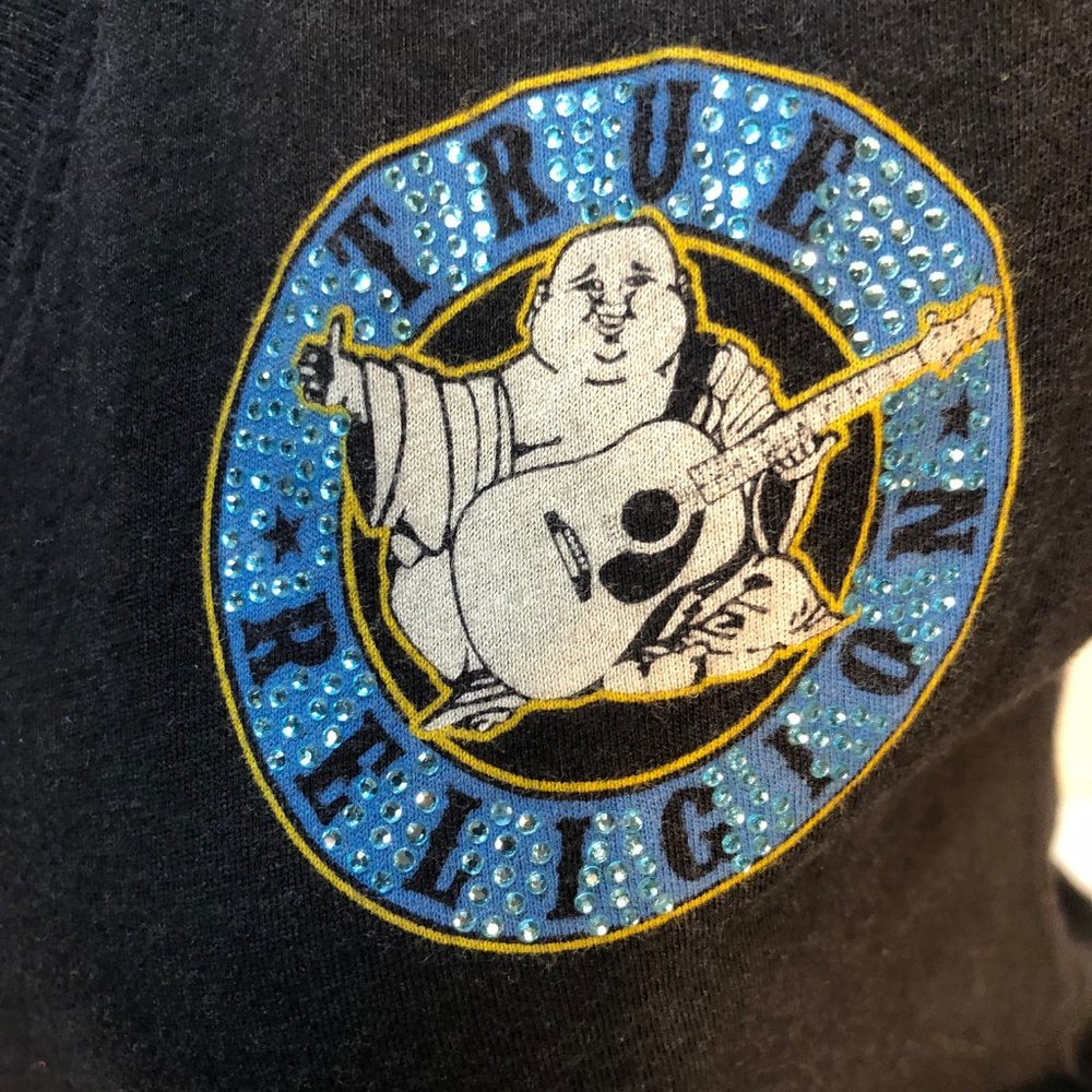 True Religion Crystal Logo Tee Shirt - Picture 3 of 10